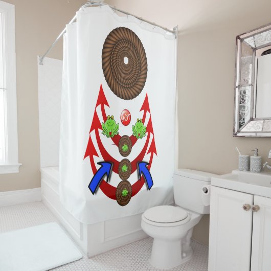 シャワーカーテンロープグリーンフロッグ シャワーカーテン (インサイチュ)