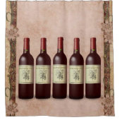 シャワーカーテンワイン シャワーカーテン (正面)