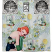 シャワーカーテンヴィンテージ シャワーカーテン (正面)