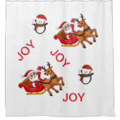 シャワーカーテン冬の休日 シャワーカーテン (正面)