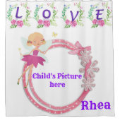 シャワーカーテン妖精フローラ愛 シャワーカーテン (正面)