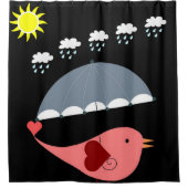 シャワーカーテン子供の鳥 シャワーカーテン (正面)