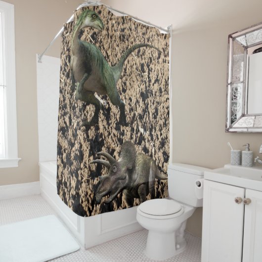 シャワーカーテン恐竜 シャワーカーテン (インサイチュ)