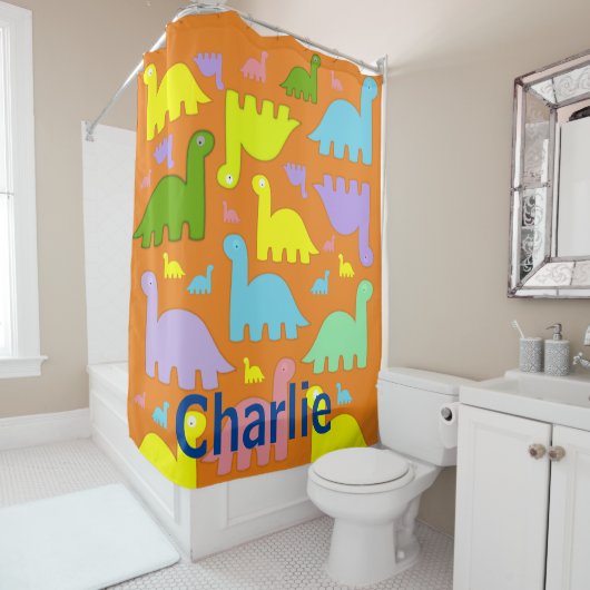 シャワーカーテン恐竜 シャワーカーテン (インサイチュ)
