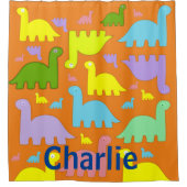 シャワーカーテン恐竜 シャワーカーテン (正面)