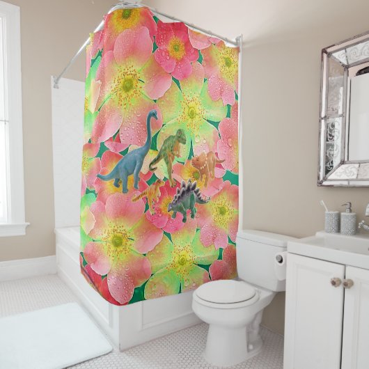 シャワーカーテン恐竜 シャワーカーテン (インサイチュ)