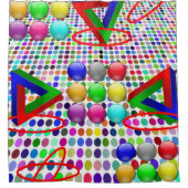 シャワーカーテン抽象芸術 シャワーカーテン (正面)