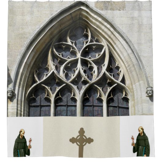 シャワーカーテン教会の司祭 シャワーカーテン (正面)