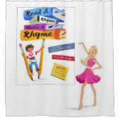 シャワーカーテン新学期 シャワーカーテン (正面)