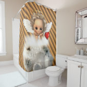 シャワーカーテン極性ベアーエンジェル シャワーカーテン (インサイチュ)