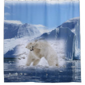 シャワーカーテン極性ベア シャワーカーテン (正面)