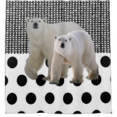 シャワーカーテン極性ベア シャワーカーテン (正面)