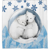 シャワーカーテン極性ベア シャワーカーテン (正面)