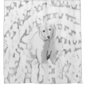 シャワーカーテン極性ベア シャワーカーテン (正面)