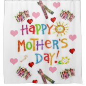 シャワーカーテン母の日 シャワーカーテン (正面)