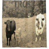 シャワーカーテン牛 シャワーカーテン (正面)