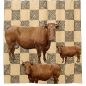 シャワーカーテン牛 シャワーカーテン (正面)