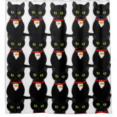 シャワーカーテン猫 シャワーカーテン (正面)