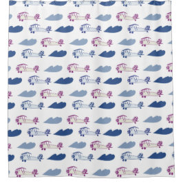 シャワーカーテン玩具飛行機 シャワーカーテン