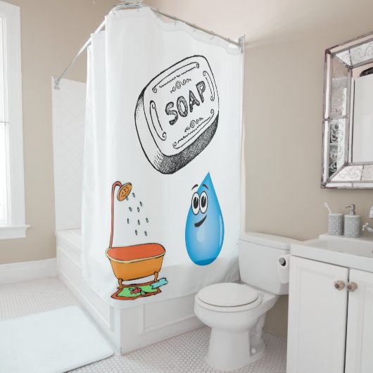 シャワーカーテン石鹸 シャワーカーテン (インサイチュ)