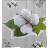 シャワーカーテン綿グレー シャワーカーテン (正面)