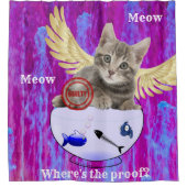 シャワーカーテン罪ある子猫ネコ シャワーカーテン (正面)