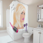 シャワーカーテン美しいサロンヘア シャワーカーテン (インサイチュ)