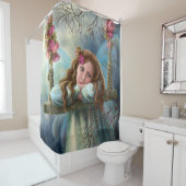 シャワーカーテン美しい妖精の蝶 シャワーカーテン (インサイチュ)