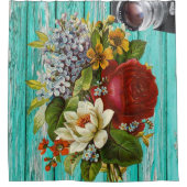 シャワーカーテン花の写真 シャワーカーテン (正面)