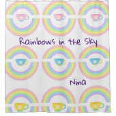 シャワーカーテン虹 シャワーカーテン (正面)