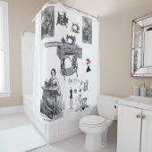 シャワーカーテン裁縫ヴィンテージ シャワーカーテン (インサイチュ)