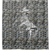 シャワーカーテン馬 シャワーカーテン (正面)