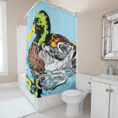 シャワーカーテン/アヒル シャワーカーテン (インサイチュ)