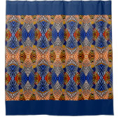 シャワーカーテン/アフリカパターン シャワーカーテン (正面)