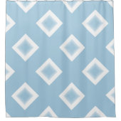 シャワーカーテン – センタースター付きホワイトダイヤモンド (正面)