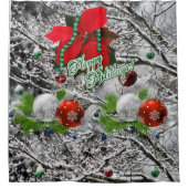 シャワーカーテン　ハッピー・ホリデイズ シャワーカーテン (正面)