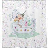 シャワーカーテン/バブルバスタイム シャワーカーテン (正面)