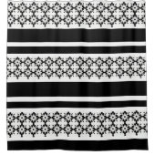 シャワーカーテン/ブラック＆ホワイト シャワーカーテン (正面)