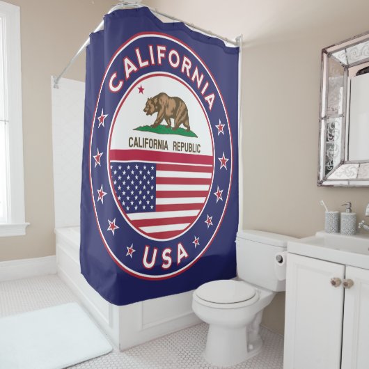 シャワーカーテン（ブルーバージョン） シャワーカーテン (インサイチュ)