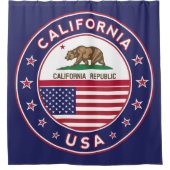 シャワーカーテン（ブルーバージョン） シャワーカーテン (正面)