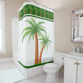 シャワーカーテン/ヤシの木 シャワーカーテン (インサイチュ)