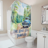 シャワーカーテン – 古いトラック道路が少ない旅行 (インサイチュ)