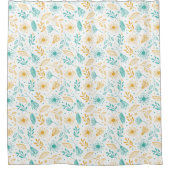 シャワーカーテン – 自然の花 (正面)