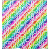 シャワーカーテン – 角柱色 (正面)