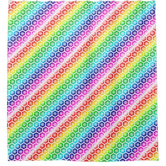 シャワーカーテン – 角柱色 (正面)