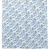 シャワーカーテン – 青い泡 (正面)