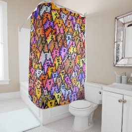 シャワーカーテン – 024 – 猫