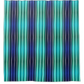 シャワーカーテン – 080 – 青とターコイズ (正面)