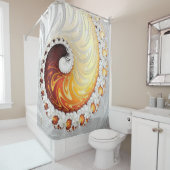 シャワーカーテン – F871 "Fire Snow Sky" (インサイチュ)