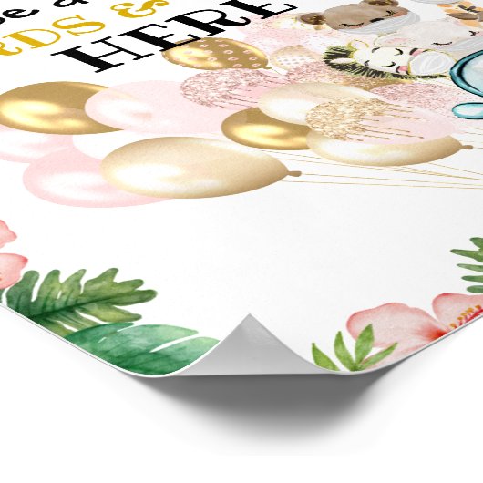 シャワーカードギフトサインでドライブ | Safariの友だち ポスター (角)